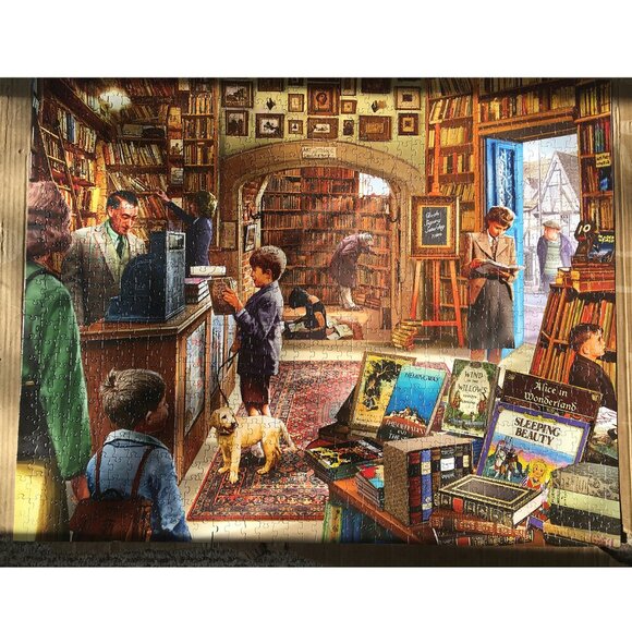 White Mountain Puzzles Old Book Store. 1000 Piece Jigsaw Puzzle - Picture 2 of 3